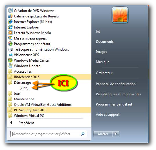 Capture Gestionnaire des tâches